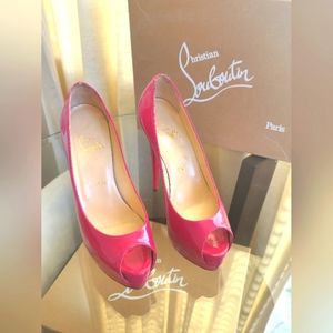 🌺Christian Louboutin Palais Royal in Frambosine 140mm🌺